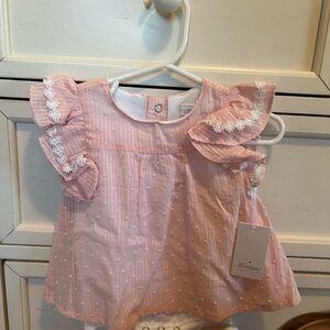Swiss Dot Dress Bodysuit, Size
6 Months NWT